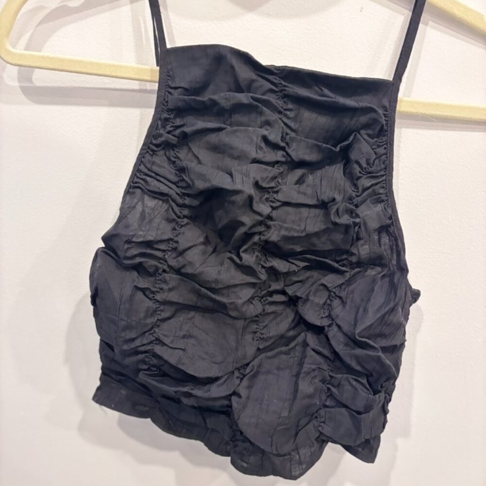 Black ruched cami